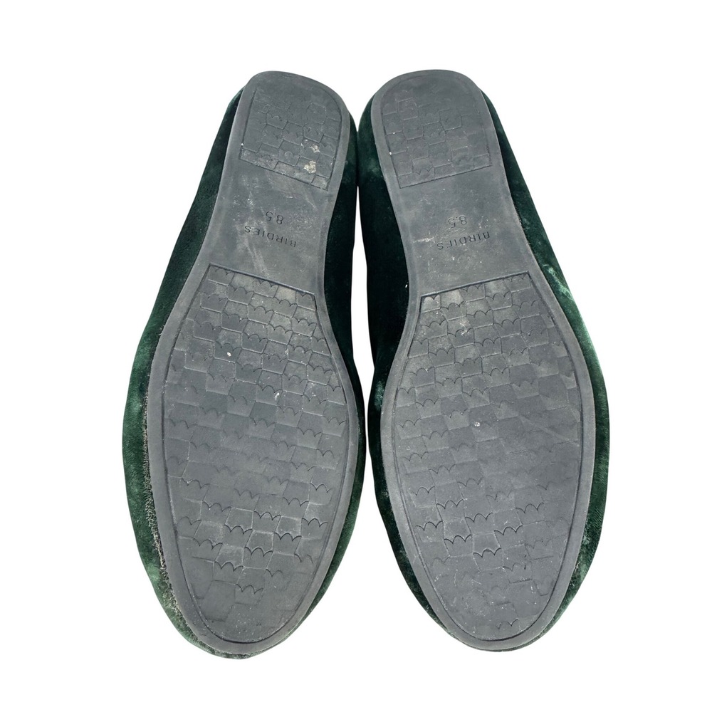 Birdies Forest Green Velvet Smoking Slipper Loafer Flats Womens Size 8.5 - Picture 4 of 7